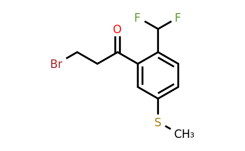 1804282-15-2 | 3-Bromo-1-(2-(difluoromethyl)-5-(methylthio)phenyl)propan-1-one