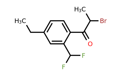 1804282-24-3 | 2-Bromo-1-(2-(difluoromethyl)-4-ethylphenyl)propan-1-one