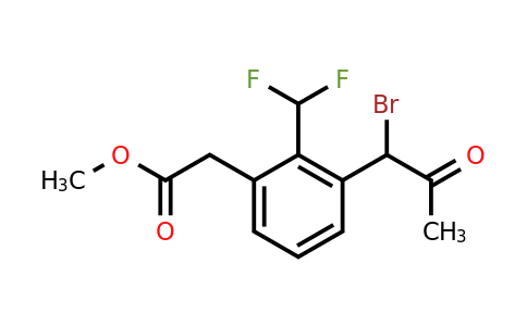 Methyl 3-(1-bromo-2-oxopropyl)-2-(difluoromethyl)phenylacetate