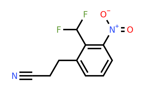 1804282-52-7 | 2-(Difluoromethyl)-3-nitrophenylpropanenitrile