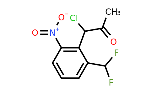 1804282-72-1 | 1-Chloro-1-(2-(difluoromethyl)-6-nitrophenyl)propan-2-one