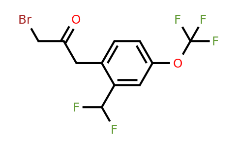 1804282-77-6 | 1-Bromo-3-(2-(difluoromethyl)-4-(trifluoromethoxy)phenyl)propan-2-one