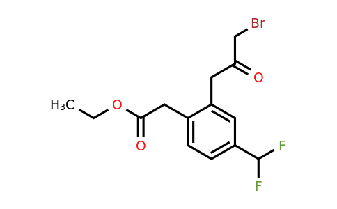 1804282-91-4 | Ethyl 2-(3-bromo-2-oxopropyl)-4-(difluoromethyl)phenylacetate