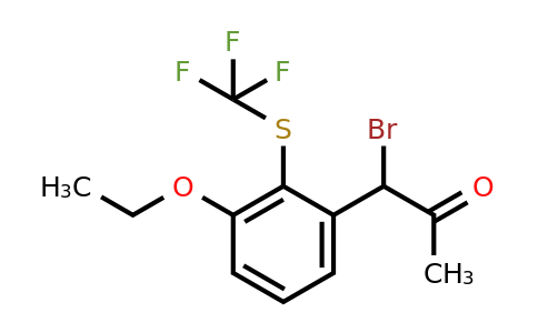 1804283-28-0 | 1-Bromo-1-(3-ethoxy-2-(trifluoromethylthio)phenyl)propan-2-one