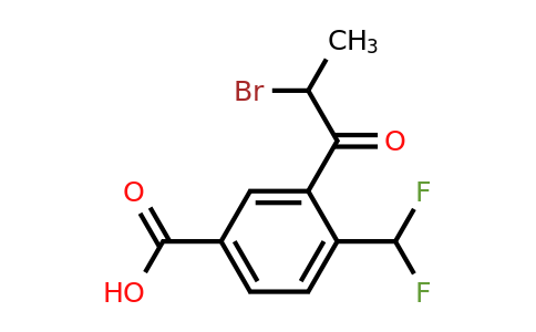 1804284-01-2 | 3-(2-Bromopropanoyl)-4-(difluoromethyl)benzoic acid
