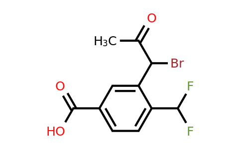 1804284-27-2 | 3-(1-Bromo-2-oxopropyl)-4-(difluoromethyl)benzoic acid