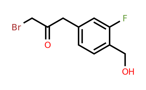 1804285-47-9 | 1-Bromo-3-(3-fluoro-4-(hydroxymethyl)phenyl)propan-2-one