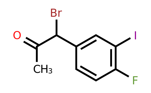 1804286-06-3 | 1-Bromo-1-(4-fluoro-3-iodophenyl)propan-2-one