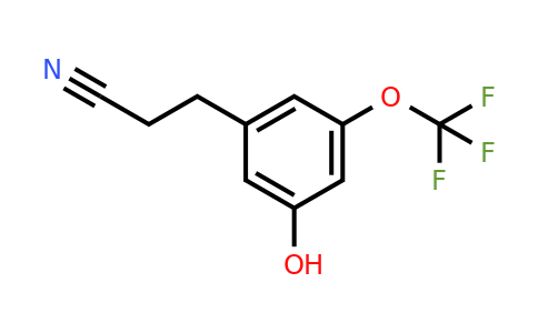1804286-09-6 | 3-(3-Hydroxy-5-(trifluoromethoxy)phenyl)propanenitrile