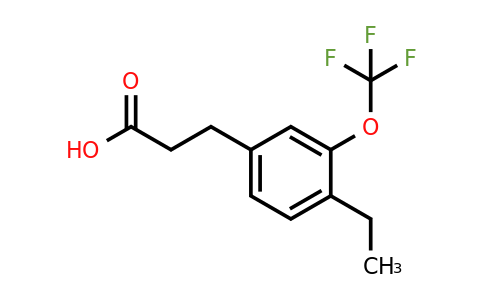 1804286-21-2 | 3-(4-Ethyl-3-(trifluoromethoxy)phenyl)propanoic acid