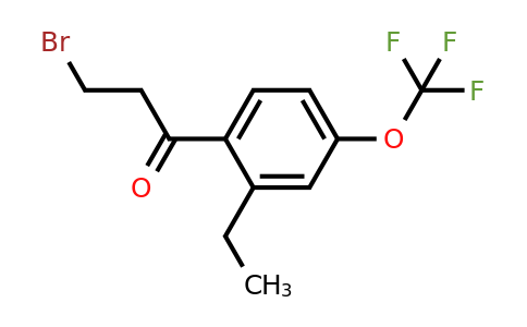 1804286-41-6 | 3-Bromo-1-(2-ethyl-4-(trifluoromethoxy)phenyl)propan-1-one