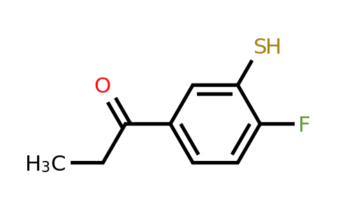 1804286-63-2 | 1-(4-Fluoro-3-mercaptophenyl)propan-1-one
