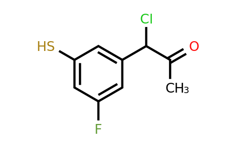 1804286-79-0 | 1-Chloro-1-(3-fluoro-5-mercaptophenyl)propan-2-one