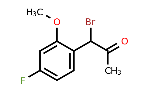 1804287-04-4 | 1-Bromo-1-(4-fluoro-2-methoxyphenyl)propan-2-one
