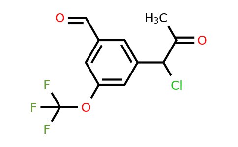 1804287-37-3 | 3-(1-Chloro-2-oxopropyl)-5-(trifluoromethoxy)benzaldehyde