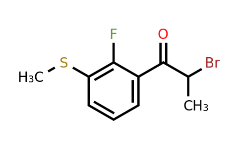 1804287-81-7 | 2-Bromo-1-(2-fluoro-3-(methylthio)phenyl)propan-1-one