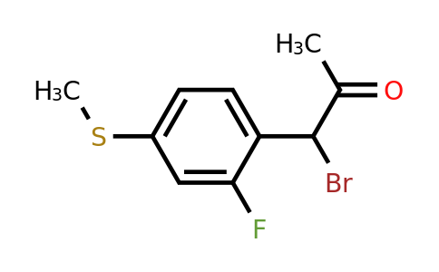1804288-08-1 | 1-Bromo-1-(2-fluoro-4-(methylthio)phenyl)propan-2-one
