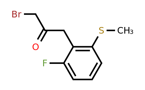 1804288-19-4 | 1-Bromo-3-(2-fluoro-6-(methylthio)phenyl)propan-2-one