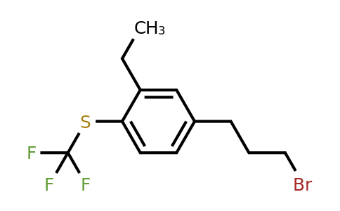 1804288-48-9 | 1-(3-Bromopropyl)-3-ethyl-4-(trifluoromethylthio)benzene