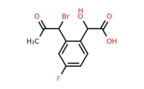 1804288-93-4 | 2-(1-Bromo-2-oxopropyl)-4-fluoromandelic acid