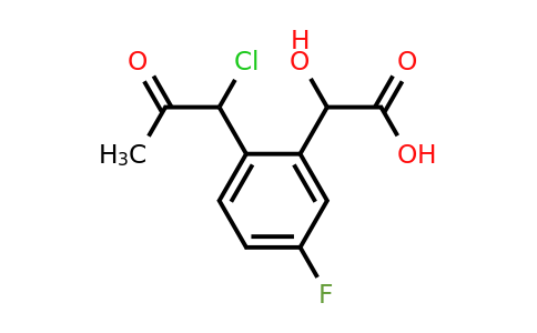 1804289-02-8 | 2-(1-Chloro-2-oxopropyl)-5-fluoromandelic acid