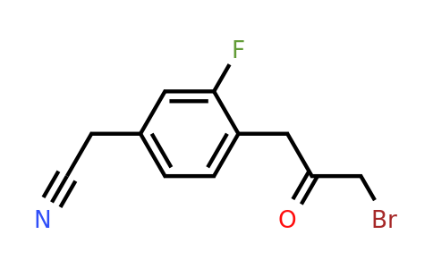 1804289-36-8 | 4-(3-Bromo-2-oxopropyl)-3-fluorophenylacetonitrile