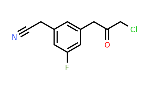 1804289-54-0 | 3-(3-Chloro-2-oxopropyl)-5-fluorophenylacetonitrile
