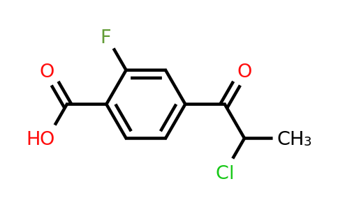 1804289-72-2 | 4-(2-Chloropropanoyl)-2-fluorobenzoic acid