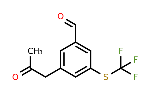 1804290-63-8 | 3-(2-Oxopropyl)-5-(trifluoromethylthio)benzaldehyde