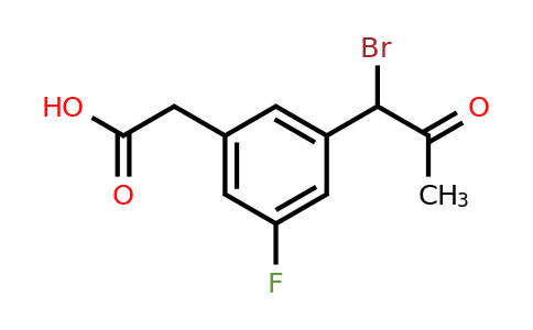 1804290-66-1 | 3-(1-Bromo-2-oxopropyl)-5-fluorophenylacetic acid