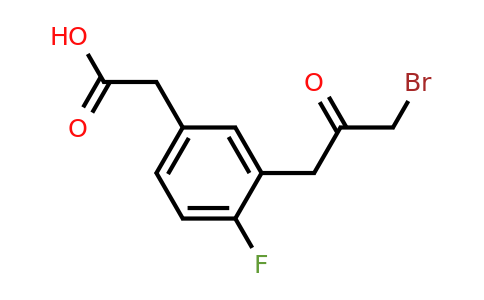 1804290-74-1 | 3-(3-Bromo-2-oxopropyl)-4-fluorophenylacetic acid