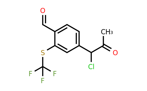 1804290-82-1 | 4-(1-Chloro-2-oxopropyl)-2-(trifluoromethylthio)benzaldehyde