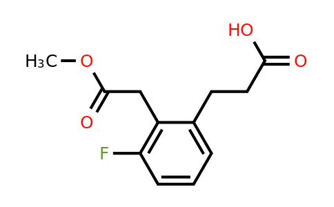 1804291-57-3 | Methyl 2-(2-carboxyethyl)-6-fluorophenylacetate