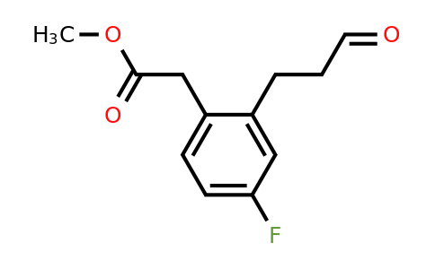 1804291-97-1 | Methyl 4-fluoro-2-(3-oxopropyl)phenylacetate
