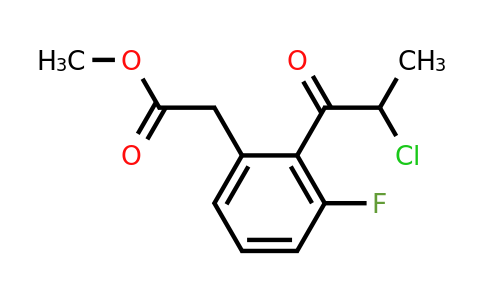 1804292-14-5 | Methyl 2-(2-chloropropanoyl)-3-fluorophenylacetate