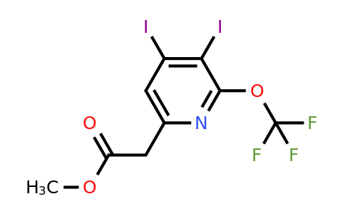 Methyl 3,4-diiodo-2-(trifluoromethoxy)pyridine-6-acetate
