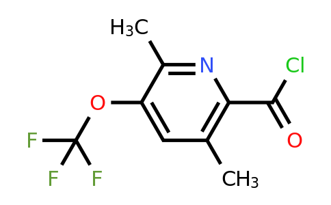 2,5-Dimethyl-3-(trifluoromethoxy)pyridine-6-carbonyl chloride