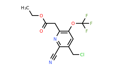 1804297-17-3 | Ethyl 3-(chloromethyl)-2-cyano-5-(trifluoromethoxy)pyridine-6-acetate