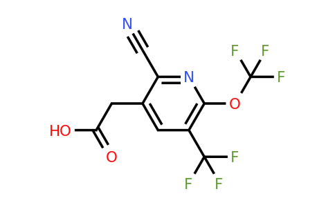2-Cyano-6-(trifluoromethoxy)-5-(trifluoromethyl)pyridine-3-acetic acid