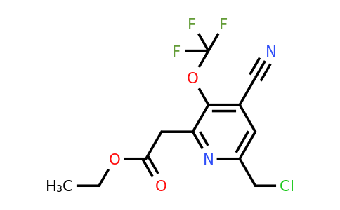 1804301-61-8 | Ethyl 6-(chloromethyl)-4-cyano-3-(trifluoromethoxy)pyridine-2-acetate