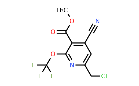 Methyl 6-(chloromethyl)-4-cyano-2-(trifluoromethoxy)pyridine-3-carboxylate