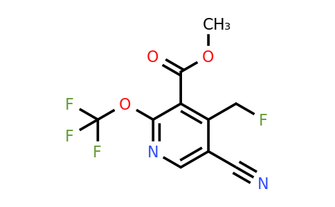 Methyl 5-cyano-4-(fluoromethyl)-2-(trifluoromethoxy)pyridine-3-carboxylate