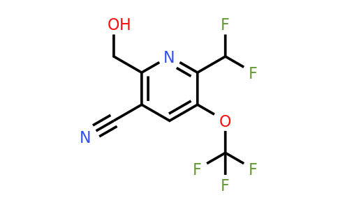 5-Cyano-2-(difluoromethyl)-3-(trifluoromethoxy)pyridine-6-methanol