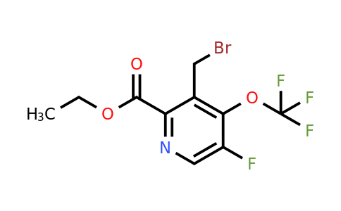 Ethyl 3-(bromomethyl)-5-fluoro-4-(trifluoromethoxy)pyridine-2-carboxylate