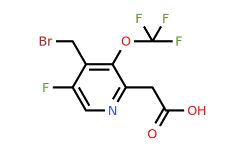 4-(Bromomethyl)-5-fluoro-3-(trifluoromethoxy)pyridine-2-acetic acid