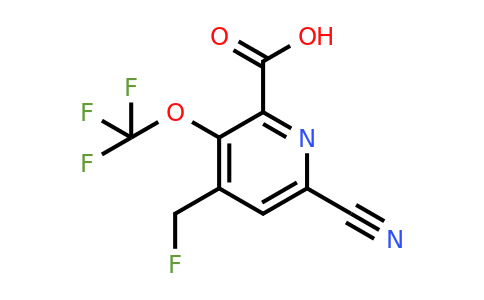 6-Cyano-4-(fluoromethyl)-3-(trifluoromethoxy)pyridine-2-carboxylic acid
