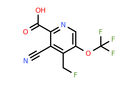 3-Cyano-4-(fluoromethyl)-5-(trifluoromethoxy)pyridine-2-carboxylic acid