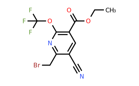 Ethyl 2-(bromomethyl)-3-cyano-6-(trifluoromethoxy)pyridine-5-carboxylate