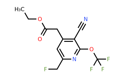 1804321-19-4 | Ethyl 3-cyano-6-(fluoromethyl)-2-(trifluoromethoxy)pyridine-4-acetate