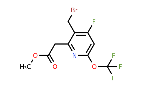 1804321-93-4 | Methyl 3-(bromomethyl)-4-fluoro-6-(trifluoromethoxy)pyridine-2-acetate